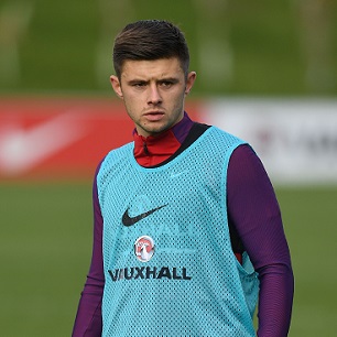 Aaron Cresswell in England training at St George's Park