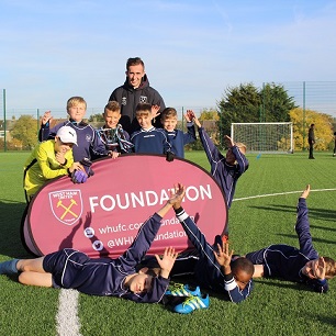 Academy stars visit Woodlands Football Festival