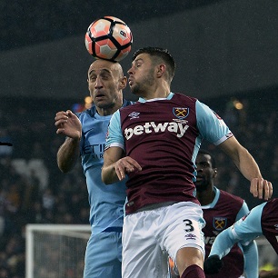 Pablo Zabaleta and Aaron Cresswell