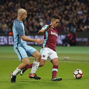 Pablo Zabaleta and Manuel Lanzini