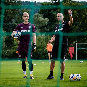 The Hammers train in Germany