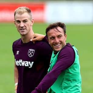 Mark Noble and Joe Hart