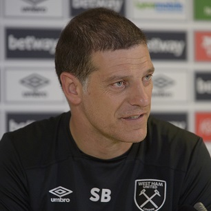 Slaven Bilic takes questions from the media