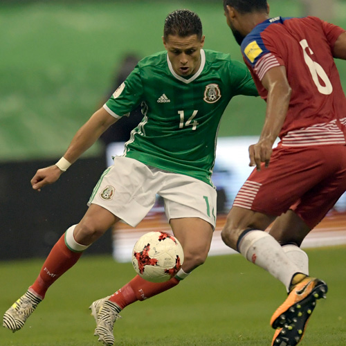 Chicharito in action for Mexico