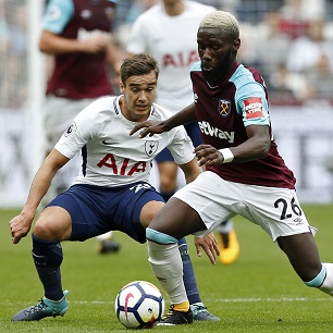 Arthur Masuaku takes the game to Tottenham Hotspur