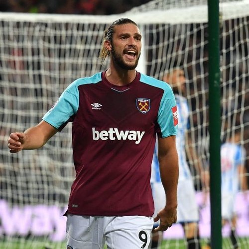 Andy Carroll against Huddersfield