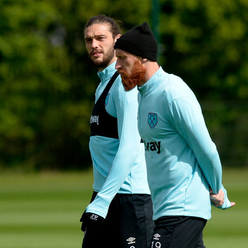 Andy Carroll and James Collins