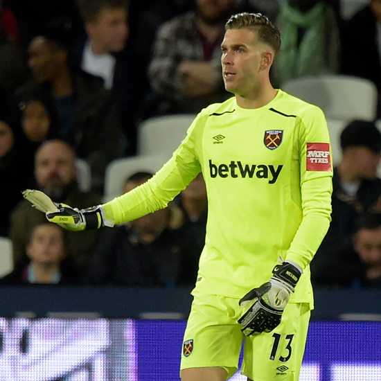 Adrian in action against Bolton