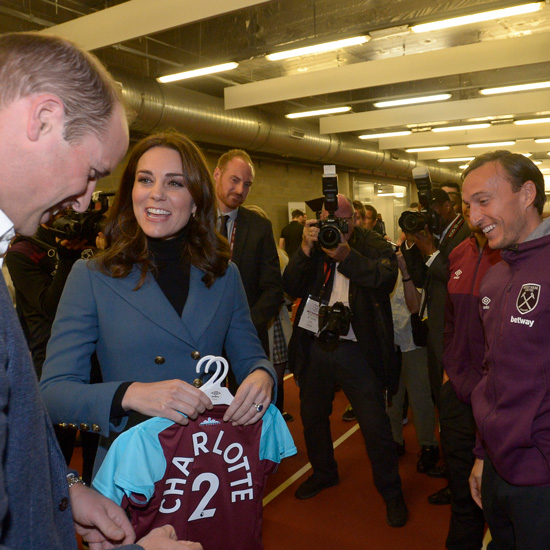 Mark Noble meets the Duke and Duchess of Cambridge