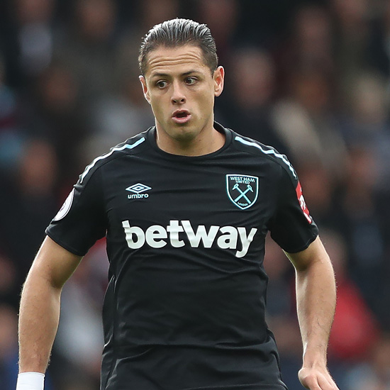 Chicharito in action for Mexico against Trinidad