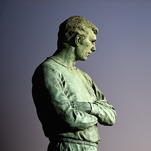 The Bobby Moore Sculpture outside Wembley Stadium