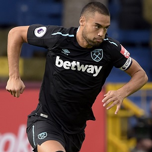 Winston Reid in action at Burnley