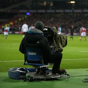 Television camera at London Stadium