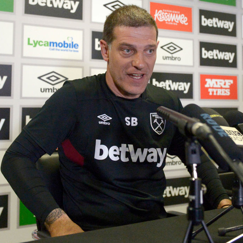 Slaven Bilic at his pre-match press conference