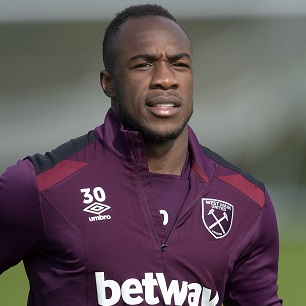 Michail Antonio in training at Rush Green