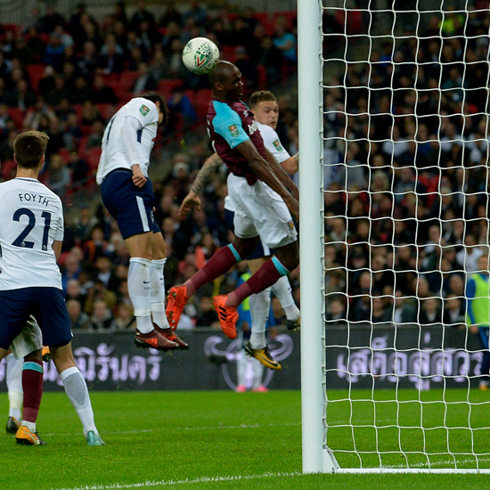 Angelo Ogbonna scores against Spurs