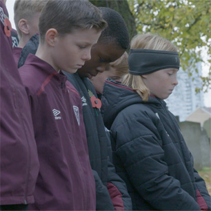 Remembrance - the U12s pay their respects