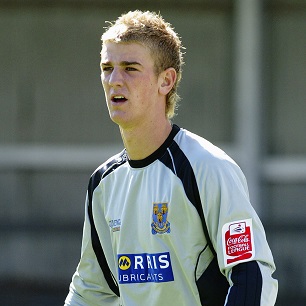 Joe Hart in Shrewsbury Town colours