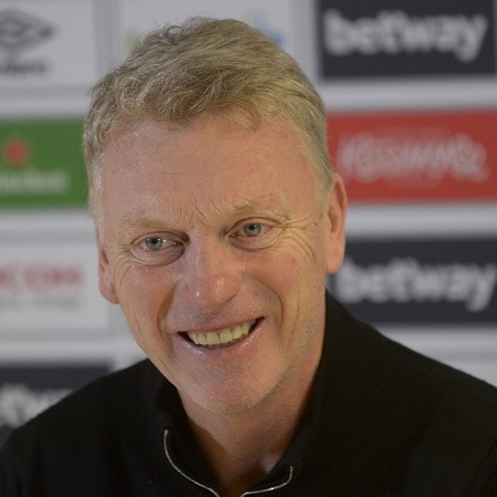 David Moyes smiles in his press conference