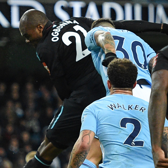 Angelo Ogbonna scores at Manchester City