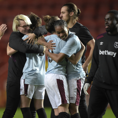 Ladies celebrate win over Charlton