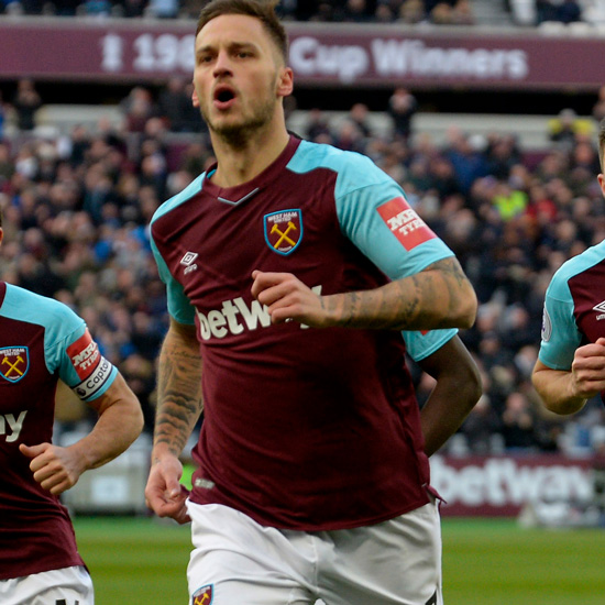 Marko Arnautovic celebrates