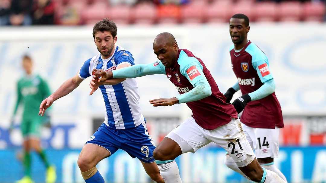 Angelo Ogbonna in action against Wigan Athletic