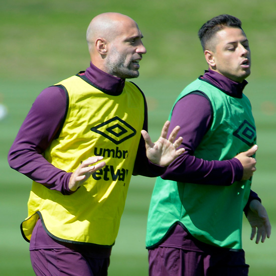 Pablo Zabaleta and Chicharito