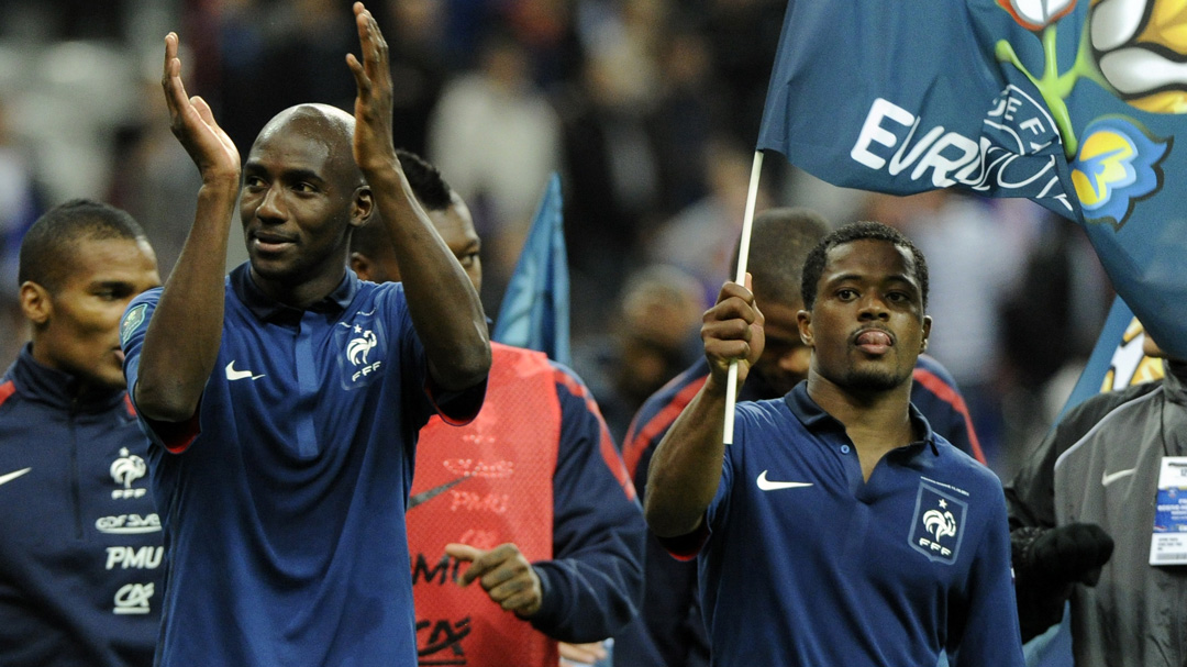 Alou Diarra and Patrice Evra