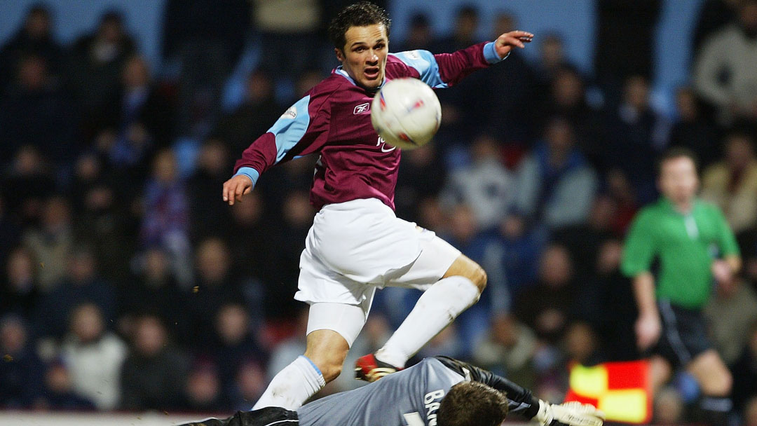 Matty Etherington completes his hat-trick against Wimbledon in March 2004