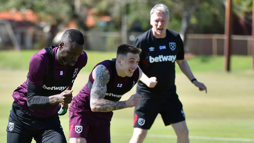 David Moyes oversees training in Miami