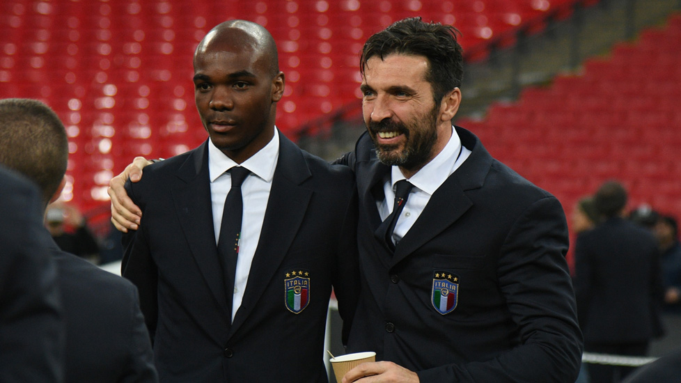 Angelo Ogbonna and Italy teammate Gianluigi Buffon