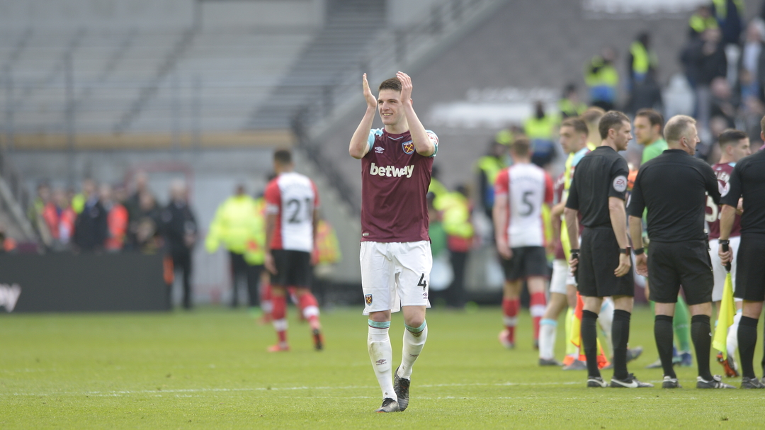 Declan Rice against Southampton