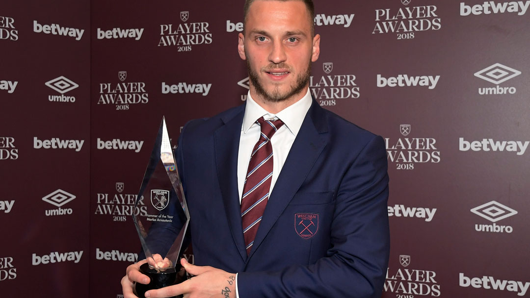 Arnautovic crowned Betway Hammer of the Year