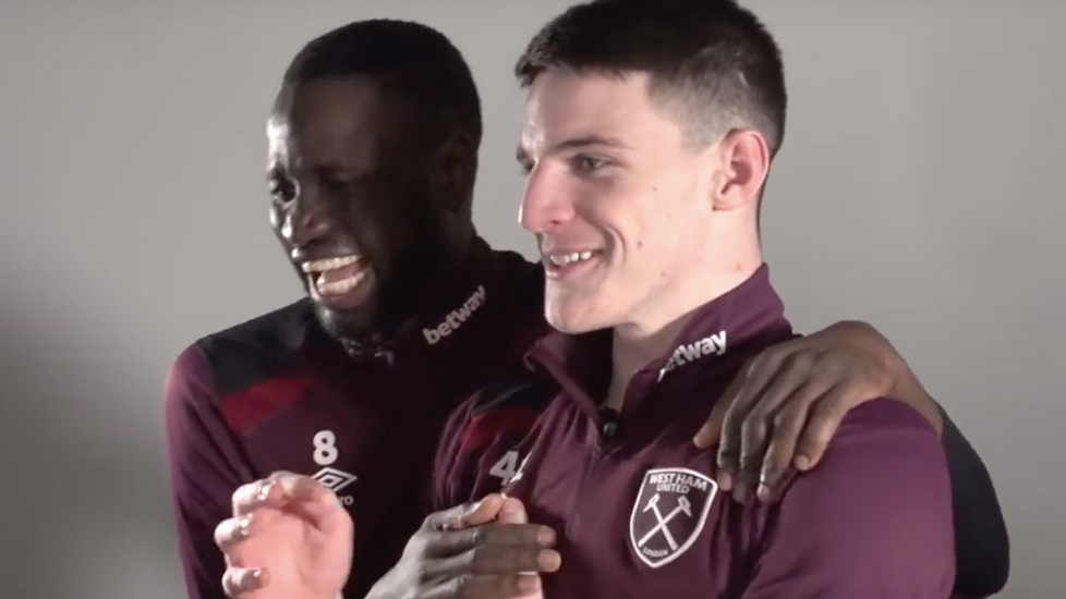 Cheikhou Kouyate and Declan Rice