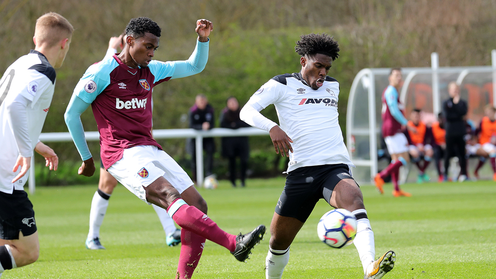 Hammers beaten by Derby in penultimate fixture