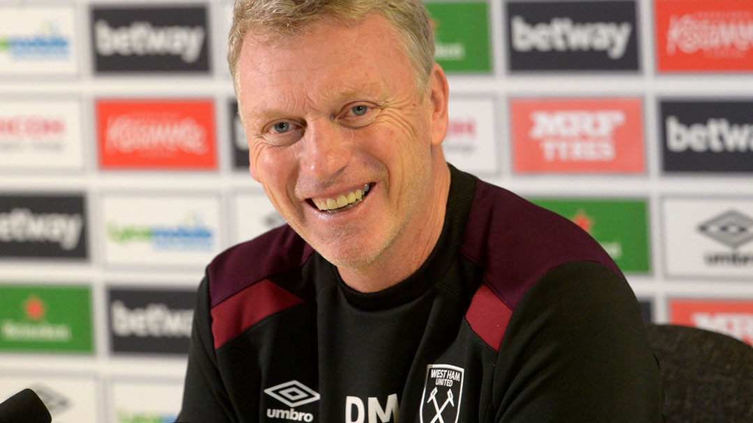 David Moyes smiles in his press conference