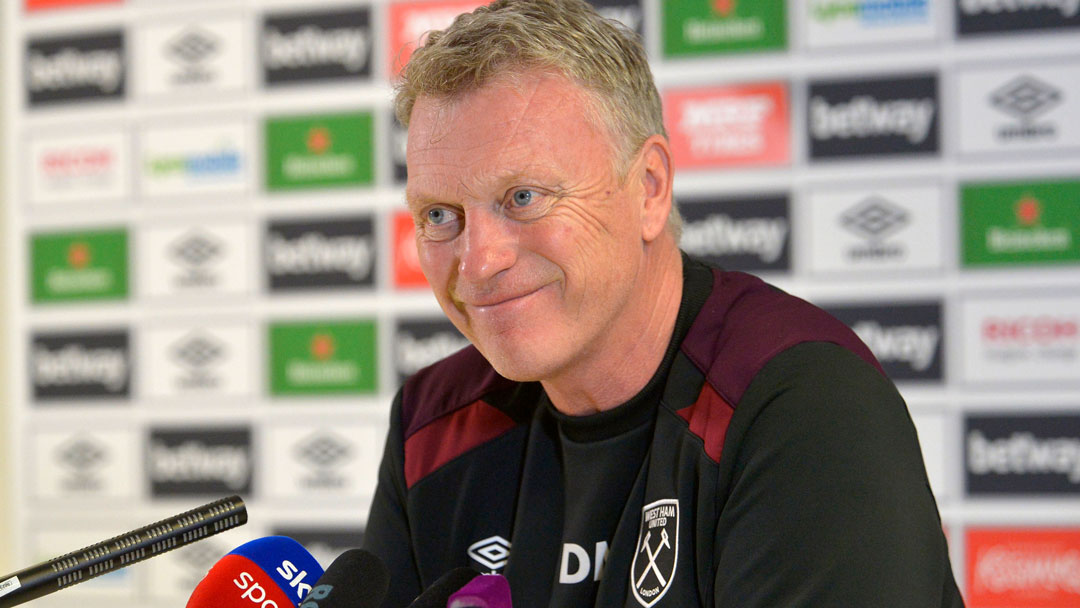 David Moyes smiles in his press conference