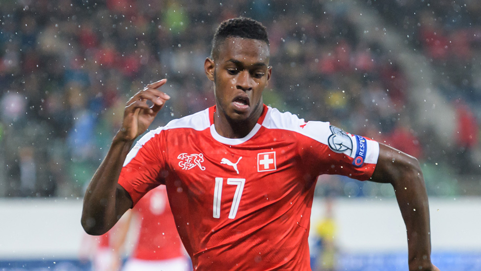 Edimilson Fernandes in action for Switzerland