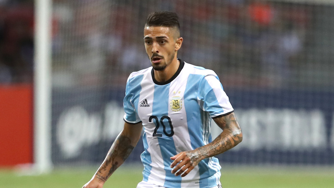 Manuel Lanzini in action for Argentina