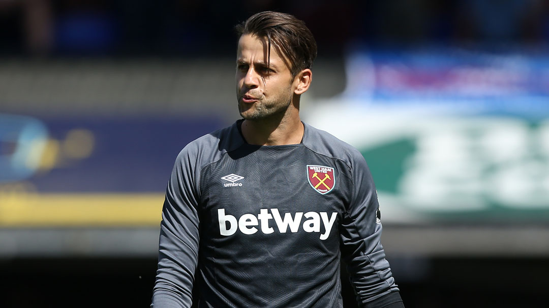 Lukasz Fabianski in action against Ipswich Town