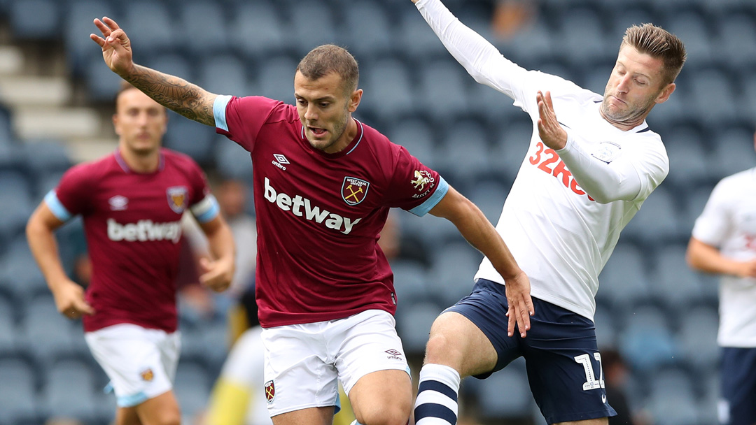 Jack Wilshere in action at Preston