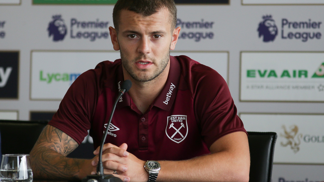 Jack Wilshere speaks to the media at London Stadium on Tuesday​