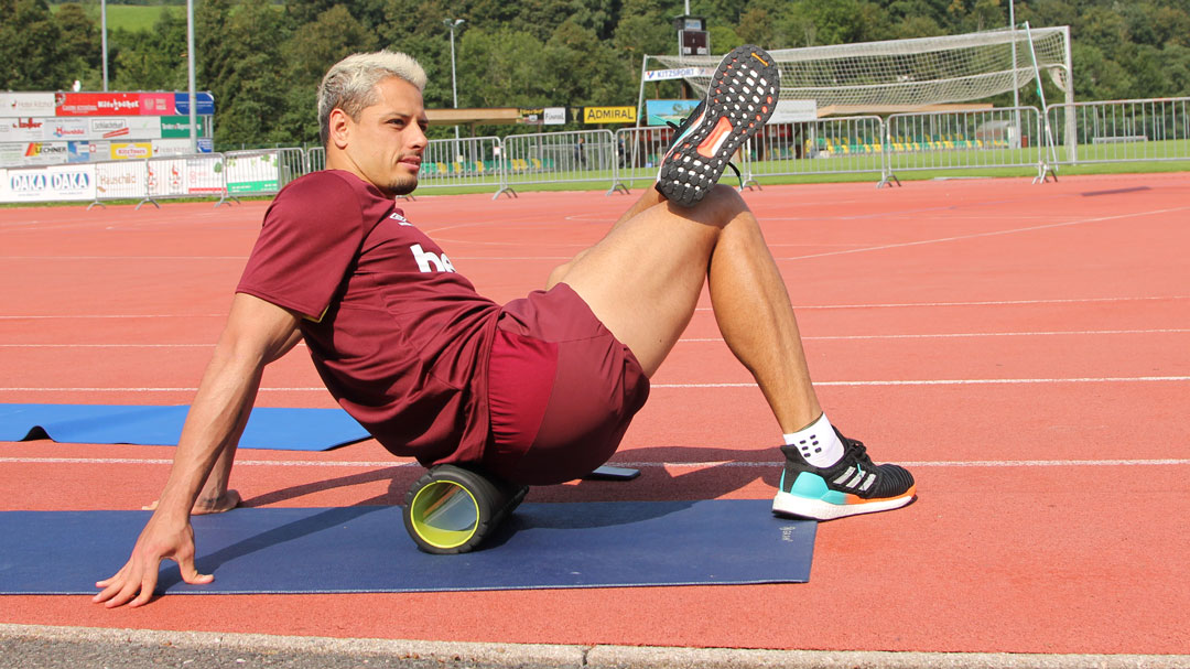 Chicharito in training in Kitzbuhel