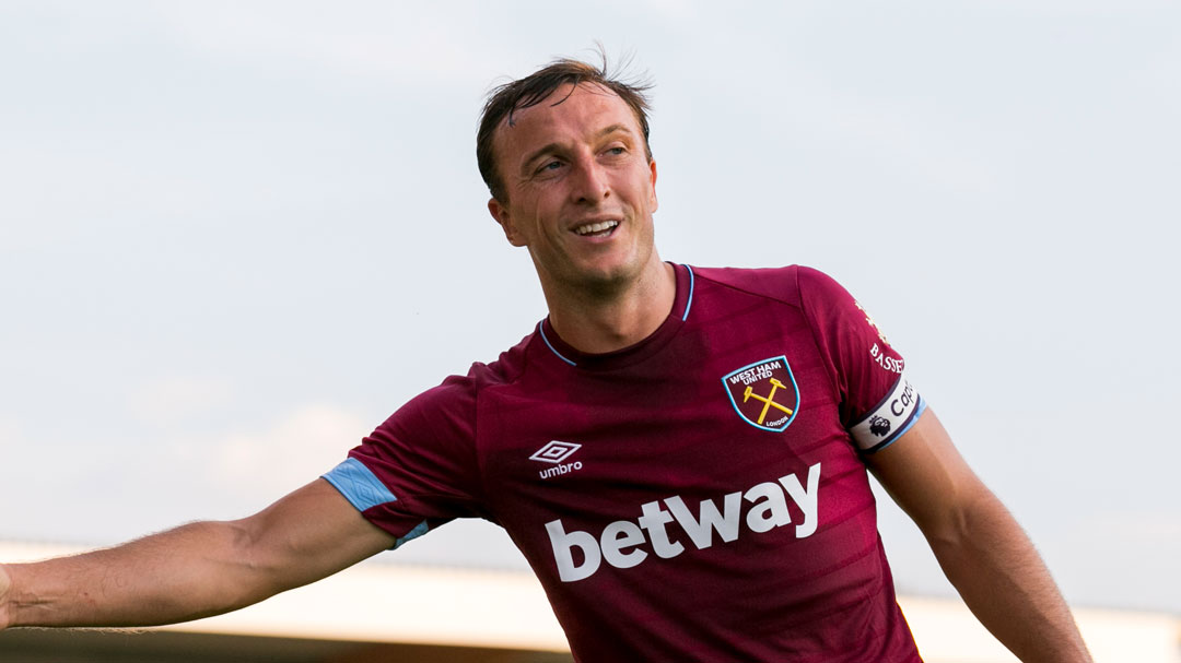 Mark Noble meets the Claret and Blue Army in Austria