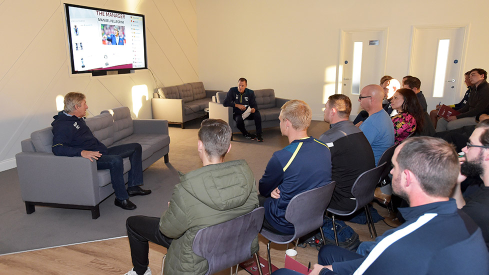 Pellegrini shares insight at packed Official Coaching Association session