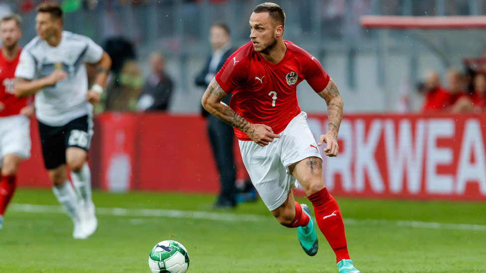 Marko Arnautovic in action for Austria