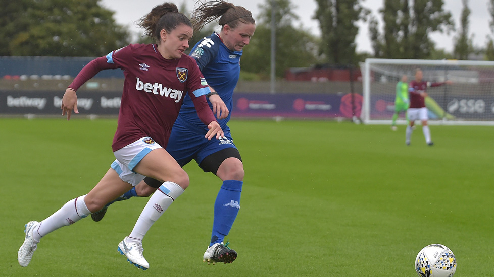 Leanne Kiernan in action against Lewes