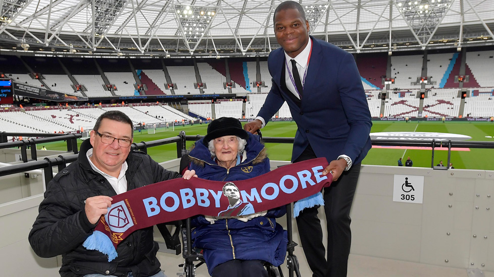 Mabel Arnold with Marlon Harewood