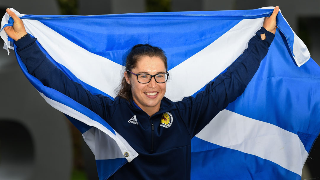 Jane Ross celebrates qualification for the 2019 FIFA Women's World Cup finals